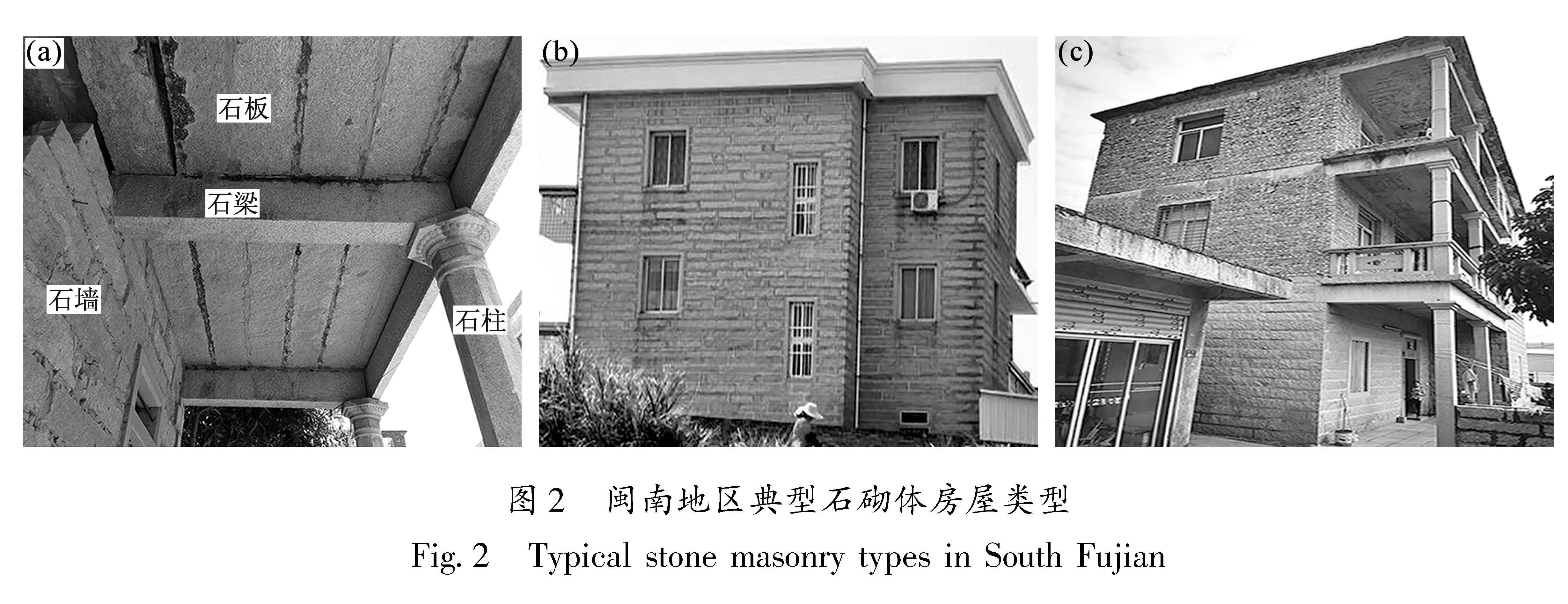 图2 闽南地区典型石砌体房屋类型<br/>Fig.2 Typical stone masonry types in South Fujian